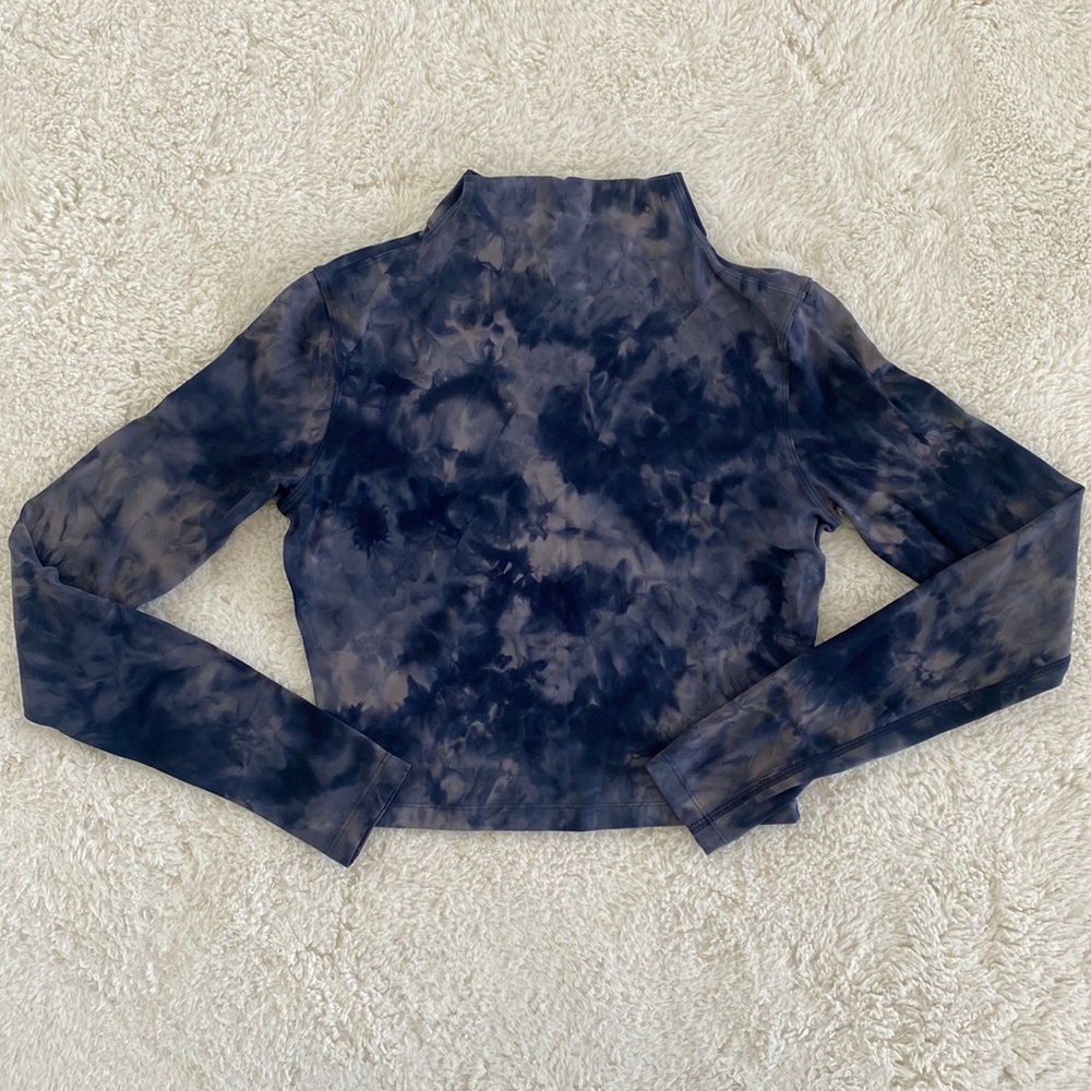 ❤️ Lululemon All Aligned Mock Neck Long Sleeve Shirt Diamond Dye Rulu Size 6 New